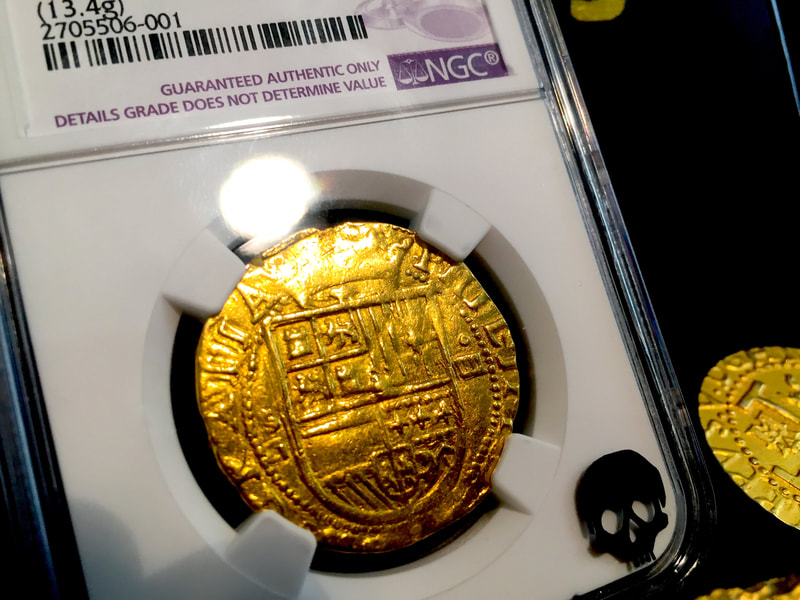 Spain  4 Escudos  1556-98  "Philip II"  NGC VF Details! Incredible Strike! 4