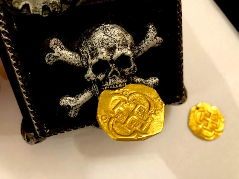 Spain 4 Escudos 1621-65 "Brute Style" Treasure Coin Raw 2