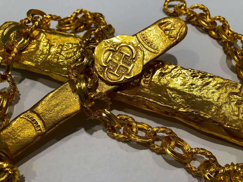 Spain 4 Escudos 1621-65 "Brute Style" Treasure Coin Raw 15