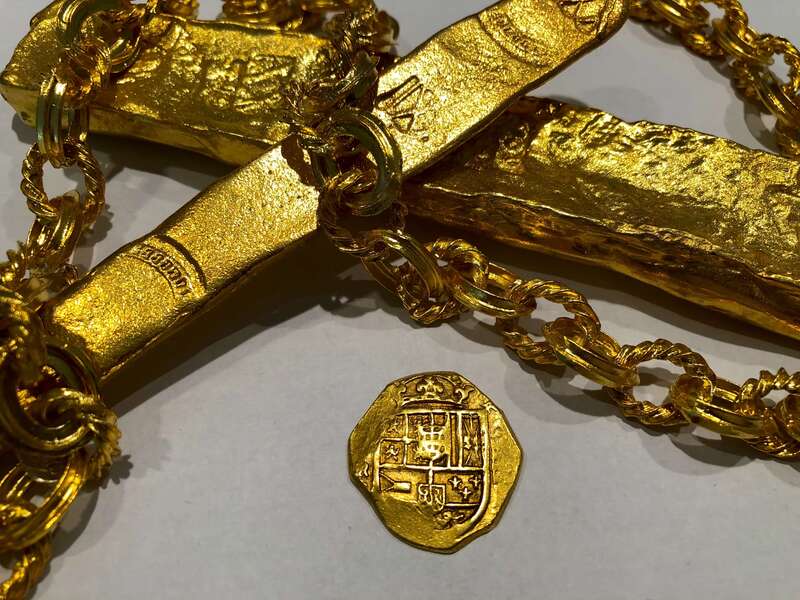 Spain 4 Escudos 1621-65 "Brute Style" Treasure Coin Raw 17