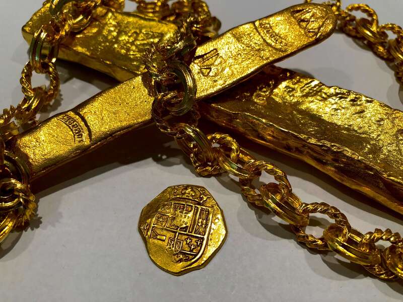 Spain 4 Escudos 1621-65 "Brute Style" Treasure Coin Raw 19