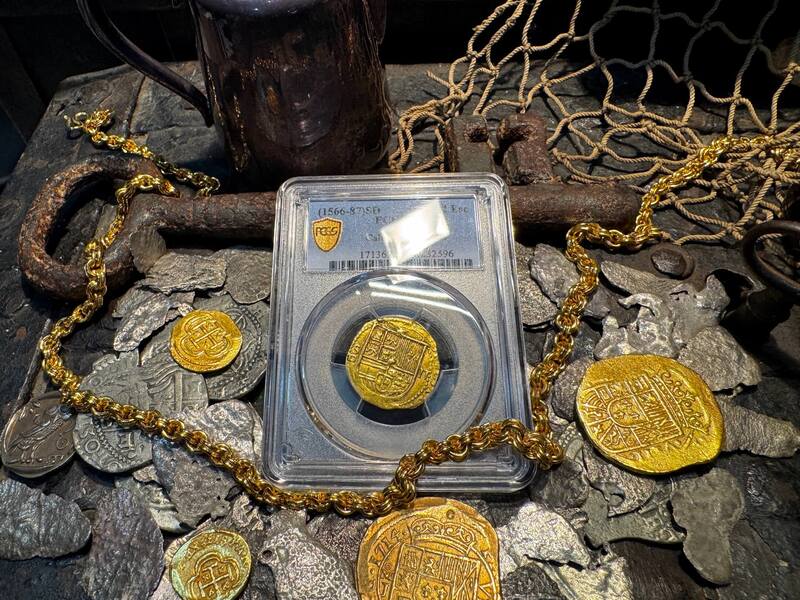 Spain 2 Escudos 1566-87 "Philip II" PCGS 55 20