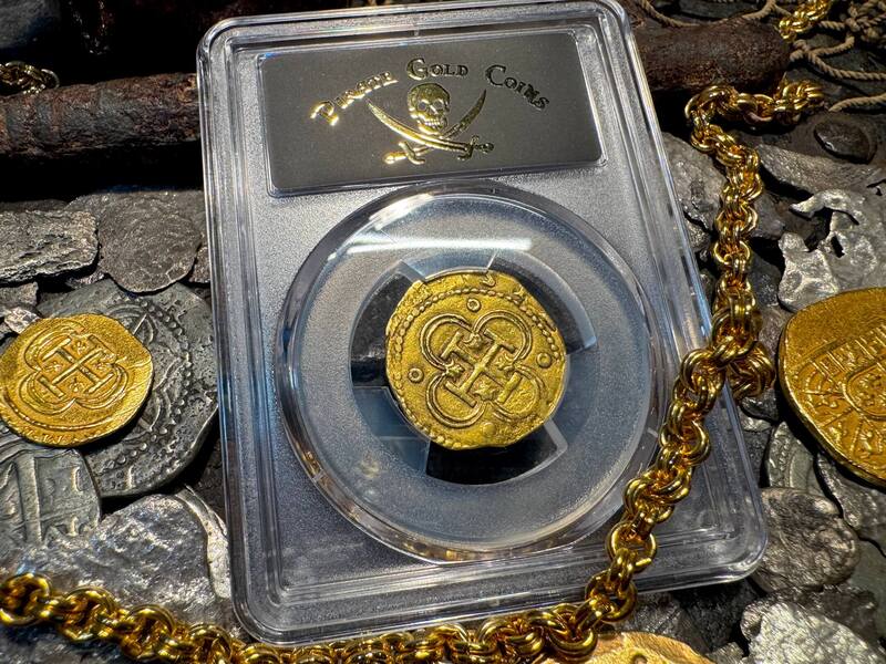 Spain 2 Escudos 1566-87 "Philip II" PCGS 55 3