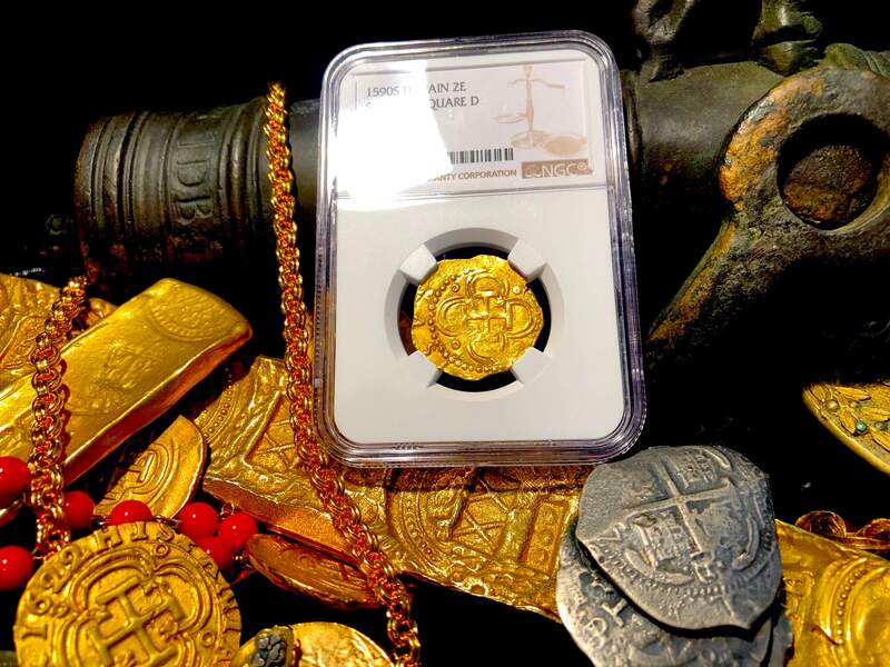 Spain 2 Escudos 1590 "Dated" NGC 53 4