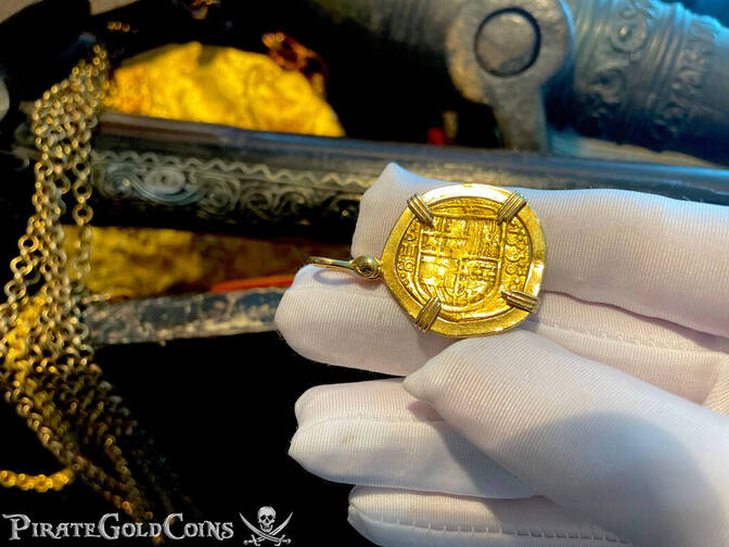 Spain 2 Escudos 1590 "Full 4 Digit Date" 14kt Bezel