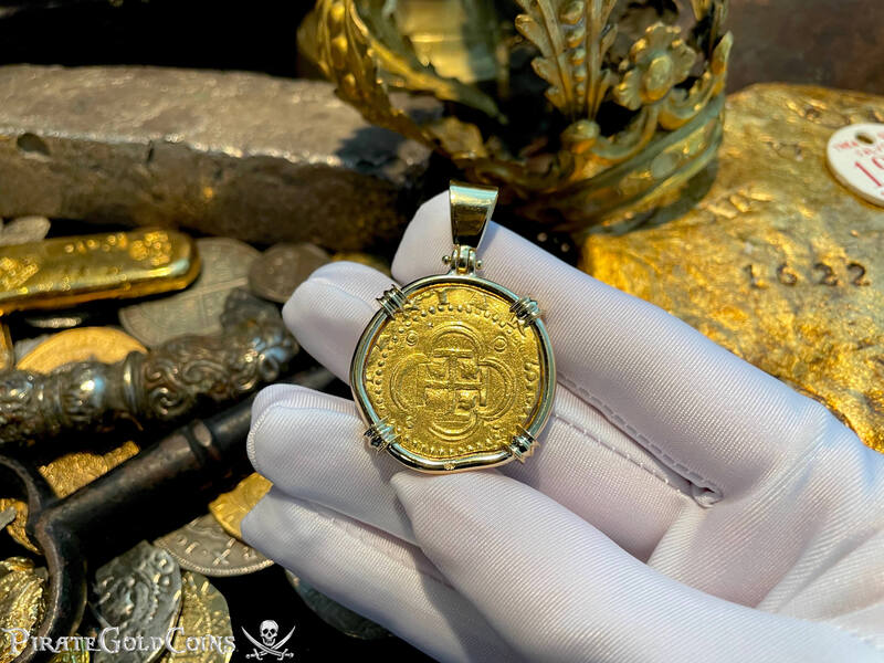 Spain 2 Escudos 1590 "Full Date!" 18kt Bezel 2