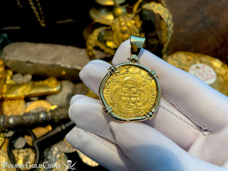 Spain 2 Escudos 1590 "Full Date!" 18kt Bezel 5