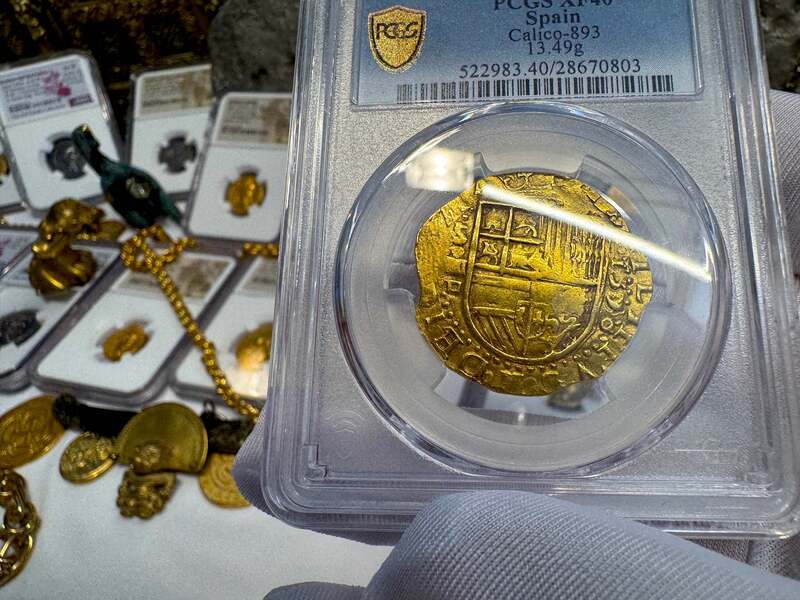 Spain 4 Escudos 1590 "Full 4 Digit Date" PCGS 40 29