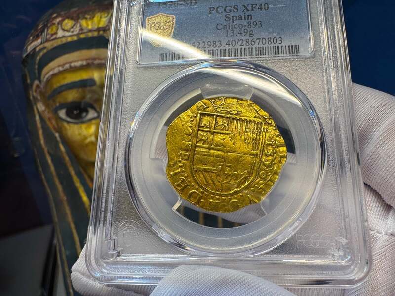 Spain 4 Escudos 1590 "Full 4 Digit Date" PCGS 40 39