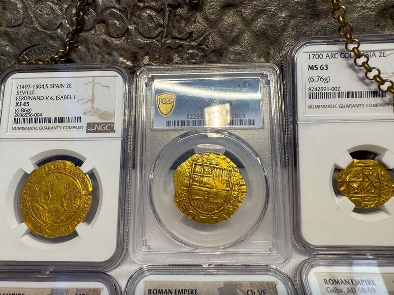 Spain 4 Escudos 1590 "Full 4 Digit Date" PCGS 40 17