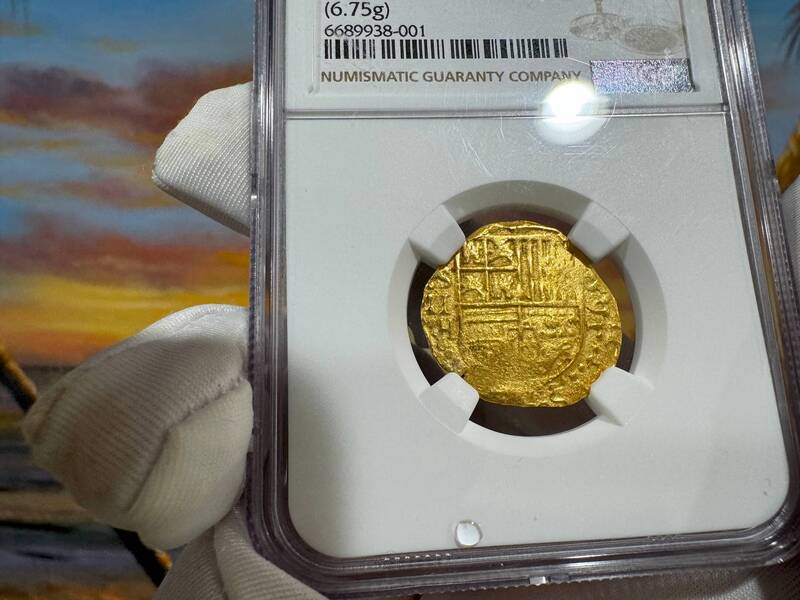 Spain 2 Escudos 1591 "Date!" NGC 53 2