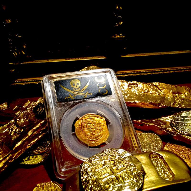 Spain 2 Escudos 1591-1597 PCGS 55 4