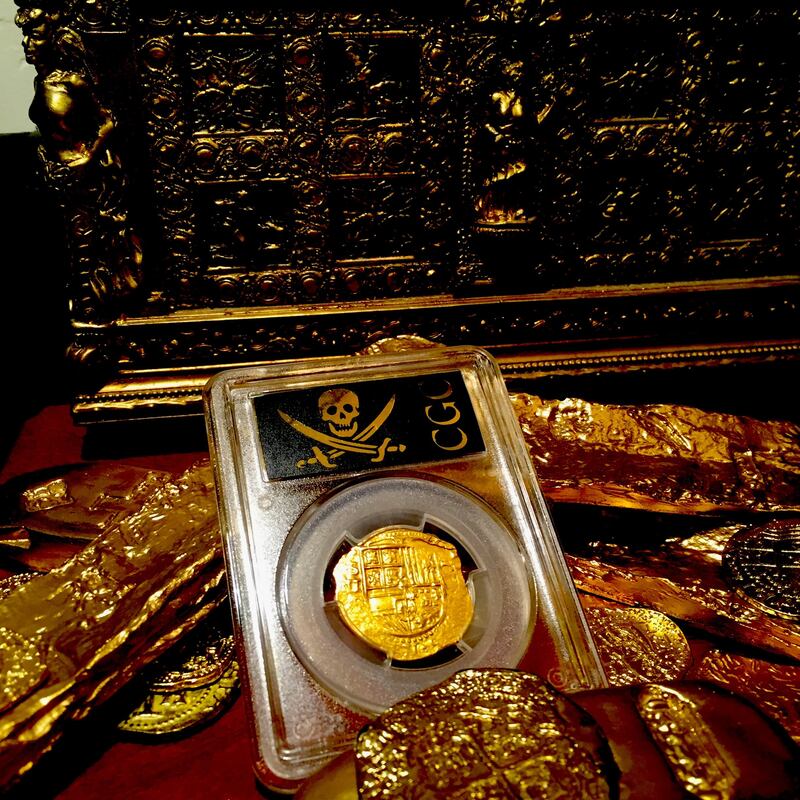 Spain 2 Escudos 1591-1597 PCGS 55 5