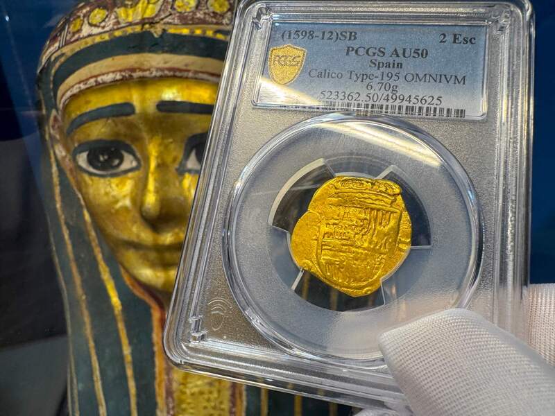 Spain 2 Escudos 1598-12 "Philip III" PCGS 50 3