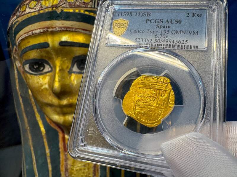 Spain 2 Escudos 1598-12 "Philip III" PCGS 50 4