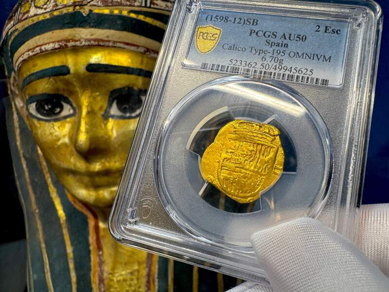 Spain 2 Escudos 1598-12 "Philip III" PCGS 50 5