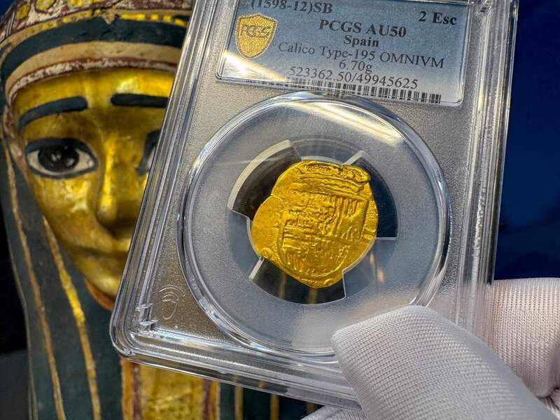 Spain 2 Escudos 1598-12 "Philip III" PCGS 50 6