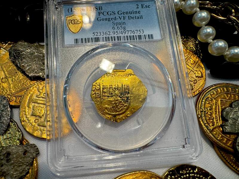 Spain 2 Escudos 1598-1612 "Philip IV" PCGS VF 10