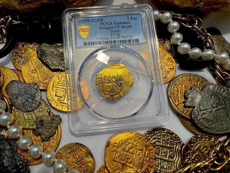 Spain 2 Escudos 1598-1612 "Philip IV" PCGS VF 11