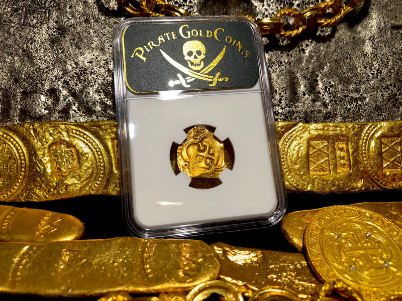 Spain 2 Escudos 1598-21 NGC 30 Pirate Gold Coins Treasure 5