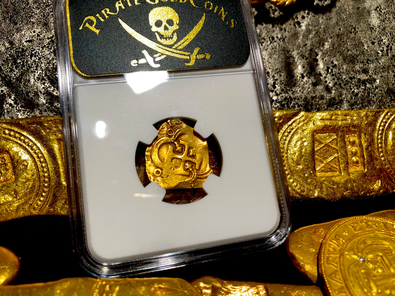 Spain 2 Escudos 1598-21 NGC 30 Pirate Gold Coins Treasure 6