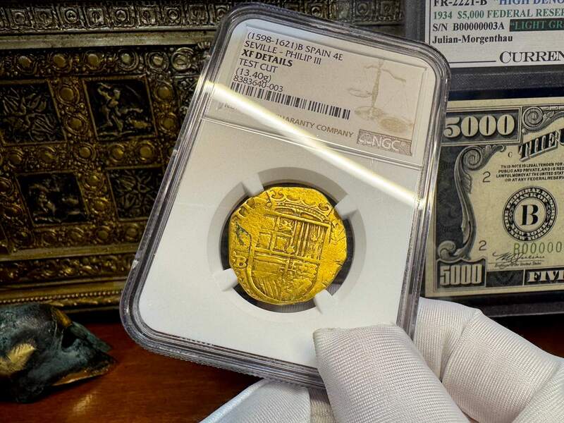 Spain 4 Escudos 1598-1621 "Philip III" NGC XF 2