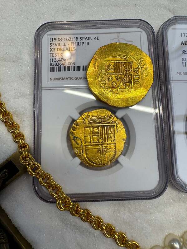 Spain 4 Escudos 1598-1621 "Philip III" NGC XF 10