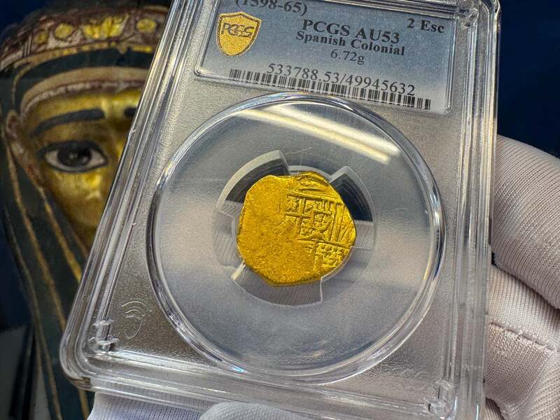 Spain 2 Escudos 1598-1665 "Philip III" PCGS 53 10