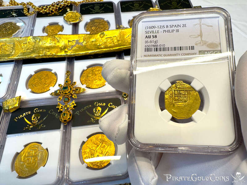 Spain 2 Escudos 1609-12 "Philip III" NGC 58 3