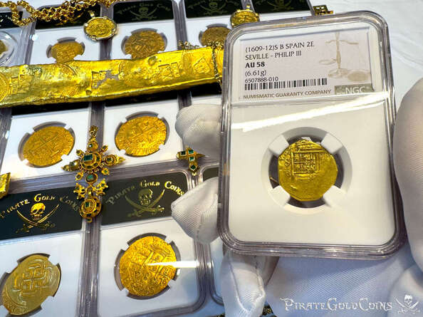 Spain 2 Escudos 1609-12 "Philip III" NGC 58