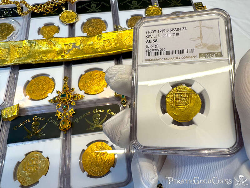 Spain 2 Escudos 1609-12 "Philip III" NGC 58 4
