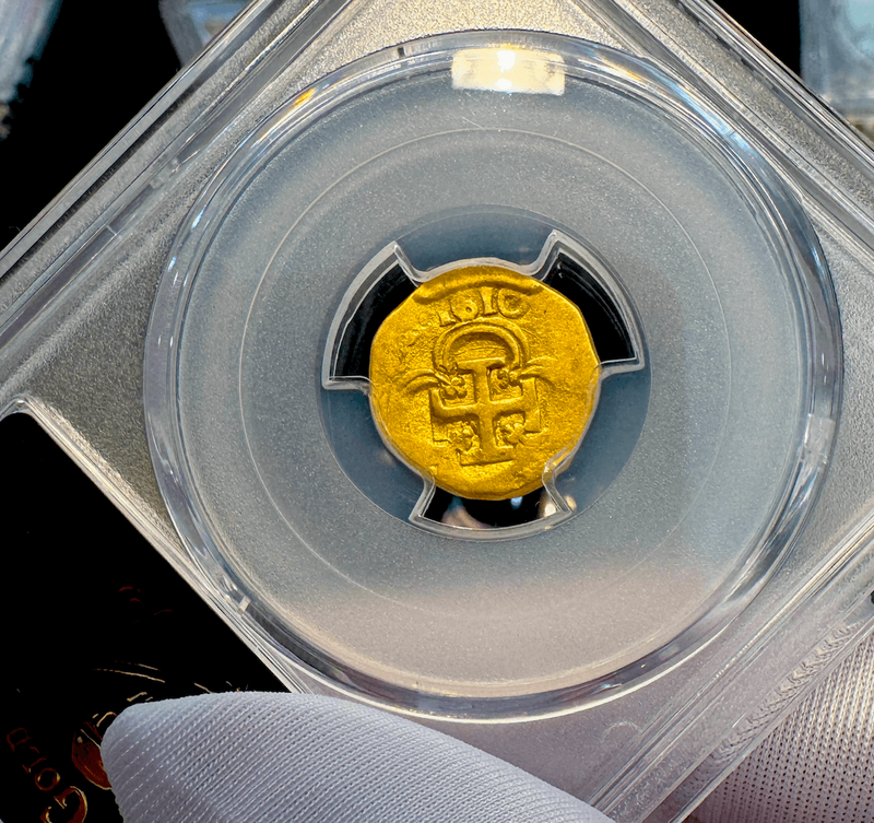 Spain 1 Escudo 1610 "Full Date" PCGS 45 3