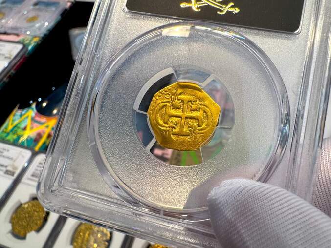 Spain 1 Escudo 1598-1621 Shipwreck coins 3