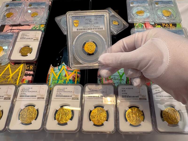 Spain 1 Escudo 1610-21 "Full Crown" PCGS 45 24