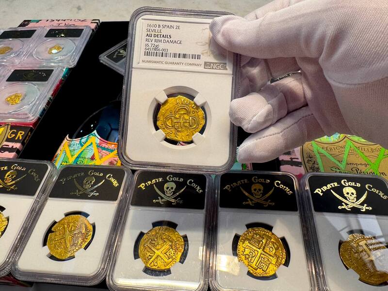 Spain 2 Escudos 1610 "Full Date" NGC AU 28