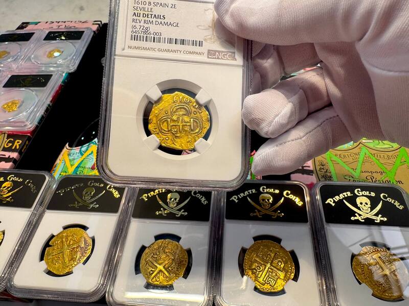 Spain 2 Escudos 1610 "Full Date" NGC AU 5