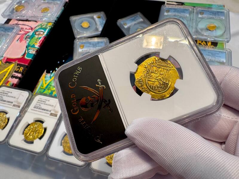 Spain 2 Escudos 1610 "Full Date" NGC AU 10