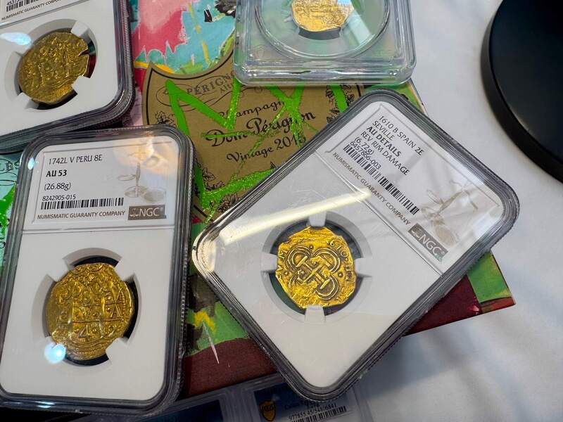 Spain 2 Escudos 1610 "Full Date" NGC AU 25