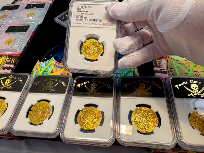 Spain 2 Escudos 1610 "Full Date" NGC AU 19