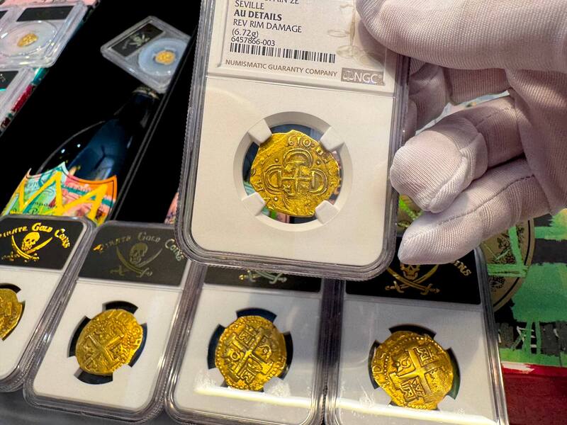 Spain 2 Escudos 1610 "Full Date" NGC AU 13