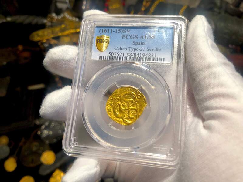 Spain 2 Escudos 1611-15 "Beautiful Shield Side" PCGS 58 2