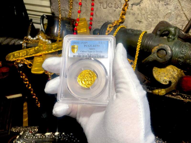 Spain 2 Escudos 1611-15 "Beautiful Shield Side" PCGS 58 3