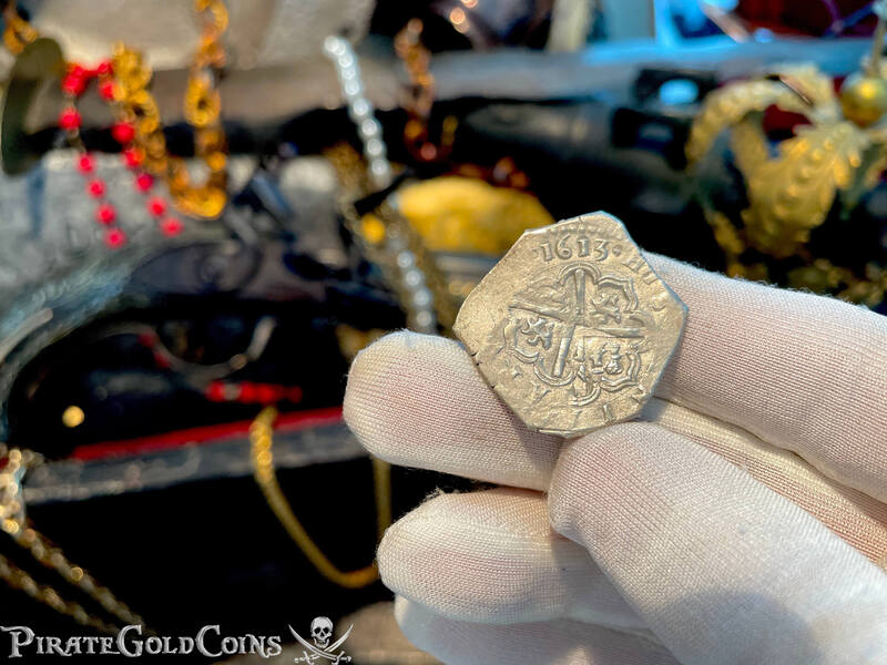 Spain 2 Reales 1613 "Full 4 Digit Date!" RAW 2