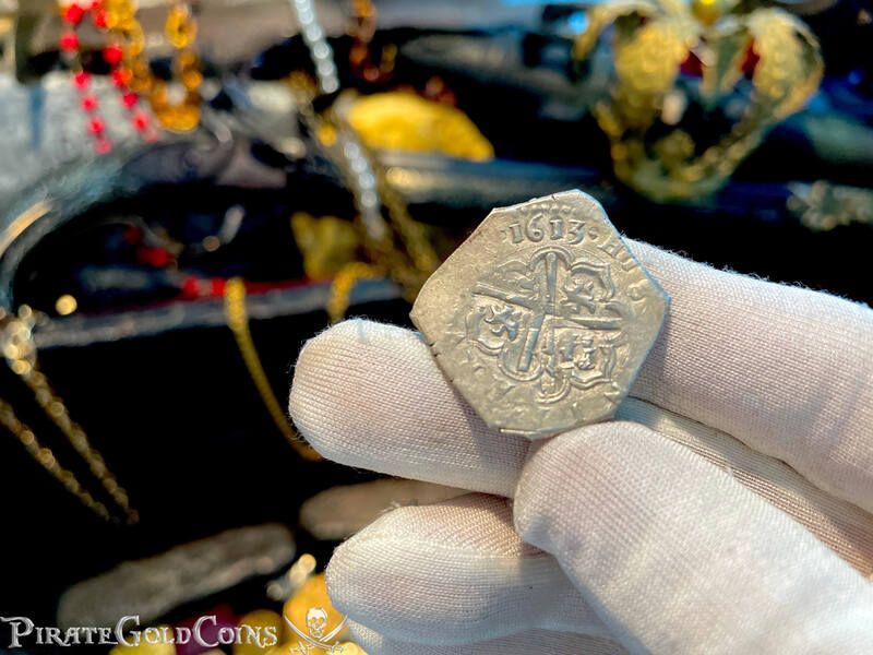 Spain 2 Reales 1613 "Full 4 Digit Date!" RAW 8