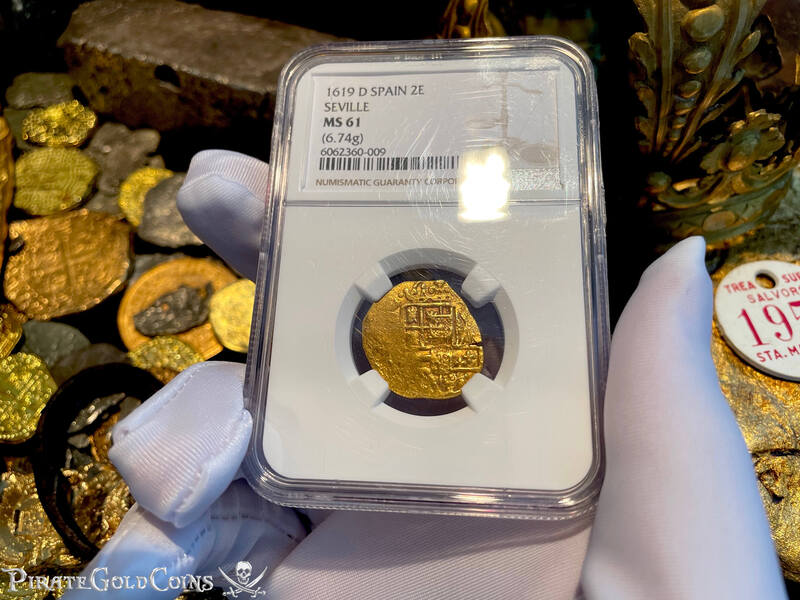 Spain 2 Escudos 1619 "Dated" NGC 61 3