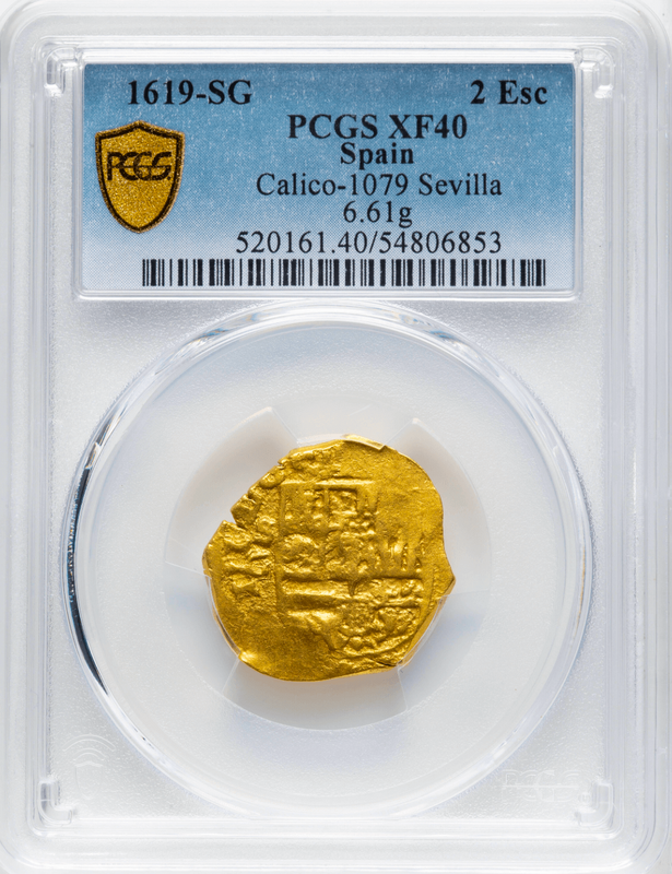 Spain 2 Escudos 1619 "Philip III" PCGS 40 10
