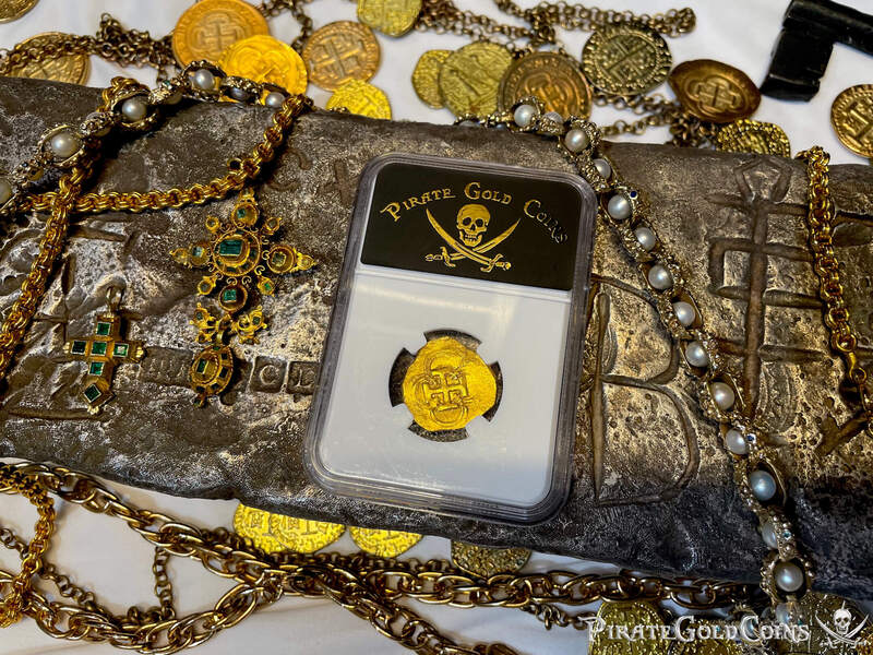 Spain 2 Escudos 1621-65 "Santa Margarita 1622 Shipwreck" NGC 64 23