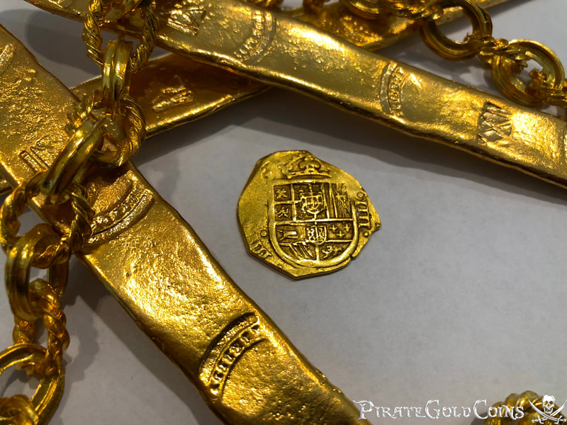 Spain 4 Escudos 1556-98 Raw Perfect for Necklace Pendant Pirate Gold Coins 2