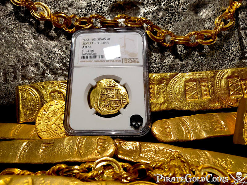 Spain 4 Escudos 1556-98 Raw Perfect for Necklace Pendant Pirate Gold Coins 10