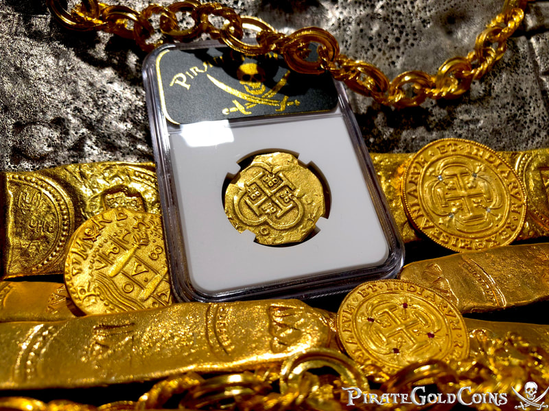 Spain 4 Escudos 1556-98 Raw Perfect for Necklace Pendant Pirate Gold Coins 13